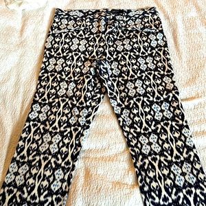 Blue Patterned Trouser